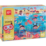 APLI kids Puzzle secret "La plage", 60 pices