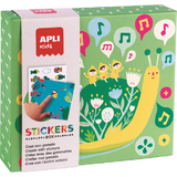 APLI kids Jeu de gommettes "Liliputiens", 8 planches