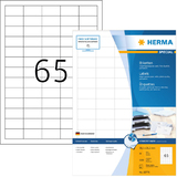 HERMA tiquette pour jet d'encre, 38,1 x 21,2 mm, blanc