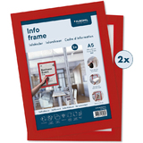 EUROPEL cadre magntique info FRAME, A5, rouge