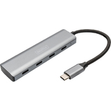 DIGITUS hub USB-C, 4 ports, 4x usb C 3.1 gen 1, gris fonc