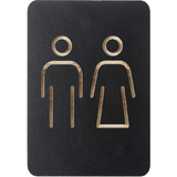 EUROPEL pictogramme "WC hommes & femmes", noir