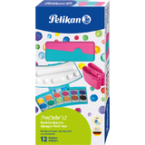 Pelikan Bote de peinture procolor 735, 12 couleurs