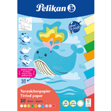 Pelikan bloc de papier  dessin Rainbow, 230 x 330 mm