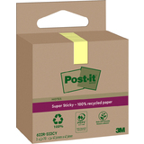 Post-it super Sticky recycling Notes, 47,6 x 47,6 mm, jaune