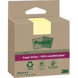 Post-it super Sticky recycling Notes, 76 x 76 mm, jaune