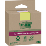 Post-it super Sticky recycling Notes, 76 x 76 mm, color