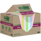 Post-it super Sticky recycling Notes, 76 x 76 mm, color