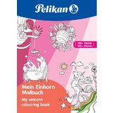 Pelikan cahier de coloriage "Ma licorne", A4, & 100 stickers