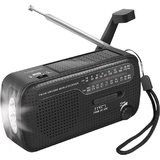 LogiLink radio dynamo, panneau solaire & lampe de poche