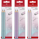 FABER-CASTELL set de crayons graphite jumbo GRIP SPARKLE