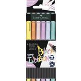 FABER-CASTELL feutre Black edition pastel, tui de 6