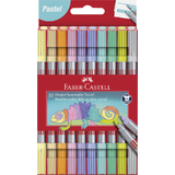 FABER-CASTELL feutre double pointe pastel, tui de 10