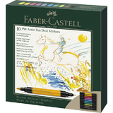 FABER-CASTELL feutre PITT artist pen dual Marker, tui de 10