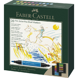 FABER-CASTELL feutre PITT artist pen dual Marker, tui de 20