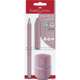 FABER-CASTELL kit crayon de papier jumbo GRIP, rose, blister