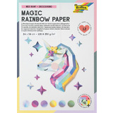 folia bloc de papier arc-en-ciel magic RAINBOW, 240 x 340 mm