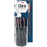 Pentel stylo  bille rtractable 4 couleurs iZee, prsentoir
