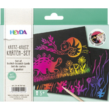 HEYDA set de cartes  gratter, 210 g/m2, 176 x 125 mm