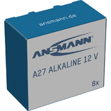 ANSMANN pile alcaline A27/LR27, 12 V, en lot de 8