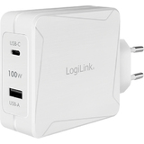 LogiLink adaptateur USB, 2x usb femelle, blanc, 100 watts