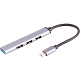 shiverpeaks hub BASIC-S usb-c 3.0, 4 connexions, ALU, mince