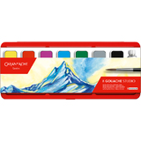 CARAN D'ACHE gouache GOUACHE STUDIO, en tablettes, tui de 8