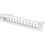 DIGITUS panneau de brassage modulaire 10", 12 ports, gris