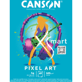 CANSON bloc de dessin XS'MART pixel ART, A4