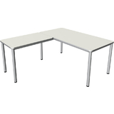 kerkmann bureau PRIME avec extension, (L)1.600 mm, blanc