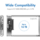 LogiLink Botier pour disque dur SATA 2,5", usb 3.0