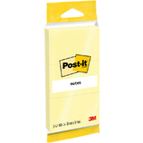 Post-it notes adhsives, 38 x 51 mm, jaune, blister