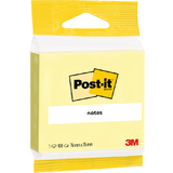 Post-it bloc-note adhsif, 76 x 76 mm, jaune, en blister