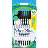 Paper:Mate stylo  bille Kilometrico, blister de 8, noir