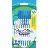 Paper:Mate stylo  bille Kilometrico, blister de 8, bleu