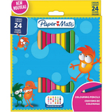 Paper:Mate crayons de couleur Kids Colouring, blister de 24