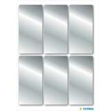 HERMA sticker de Nol, rectangulaire, 26 x 54 mm, argent