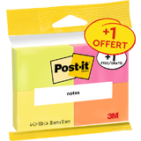 Post-it bloc-note adhsif Notes, 38 x 51 mm, pack de 4