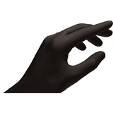 Lifemed gant en nitrile, noir, sans poudre, taille S