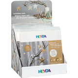 HEYDA set de feuilles de papier  plier "Xmas", prsentoir