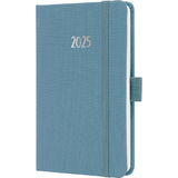 sigel agenda de poche Jolie feel 2025, textile, A6, bleu