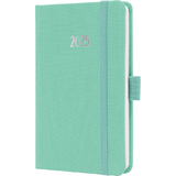 sigel agenda de poche Jolie feel 2025, textile, A6, menthe