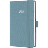 sigel agenda de poche Jolie feel 2026, textile, A6, bleu