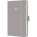 sigel agenda de poche Jolie feel 2026, textile, A6, gris