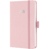sigel agenda de poche Jolie feel 2026, textile, A6, rose