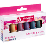 ROYAL talens Acrylique art Creation metallic Set, 6 x 12 ml