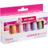 ROYAL talens Acrylique art Creation pastel Set, 6 x 12 ml