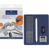 FABER-CASTELL kit de dessin GOLDFABER CHARCOAL, 8 pices