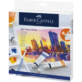 FABER-CASTELL aquarelle en tube, tui carton de 24