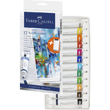 FABER-CASTELL acrylique en tube, tui carton de 12